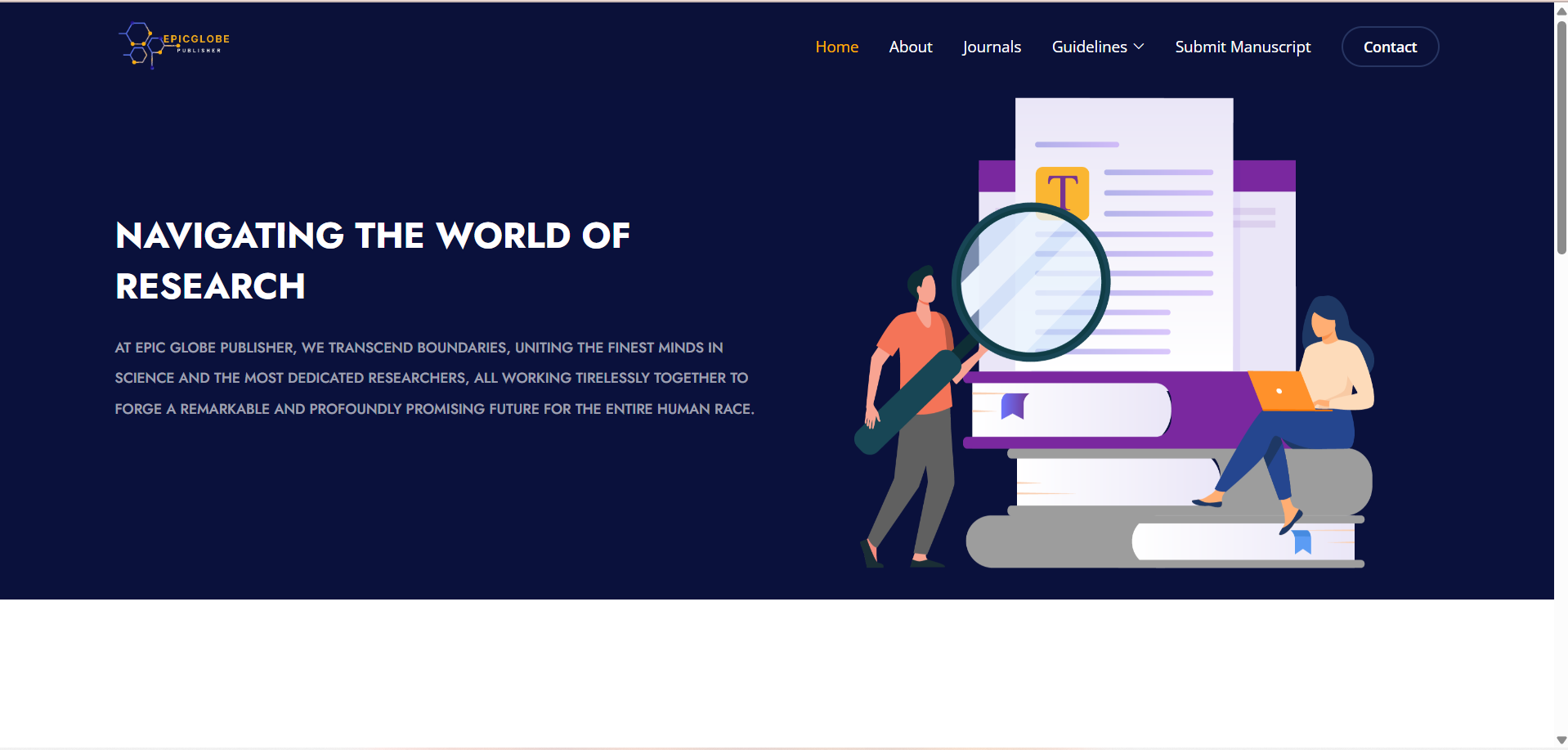 Epic globe publisher